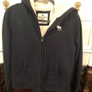 Boys Abercrombie Sherpa lined jacket